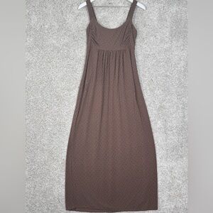 Fresh produce brown neutral‎ maxi dress - XS